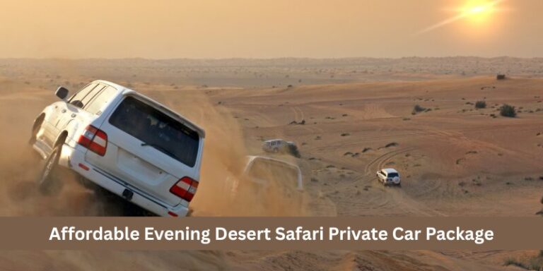 Affordable Evening Desert Safari Private Car Package